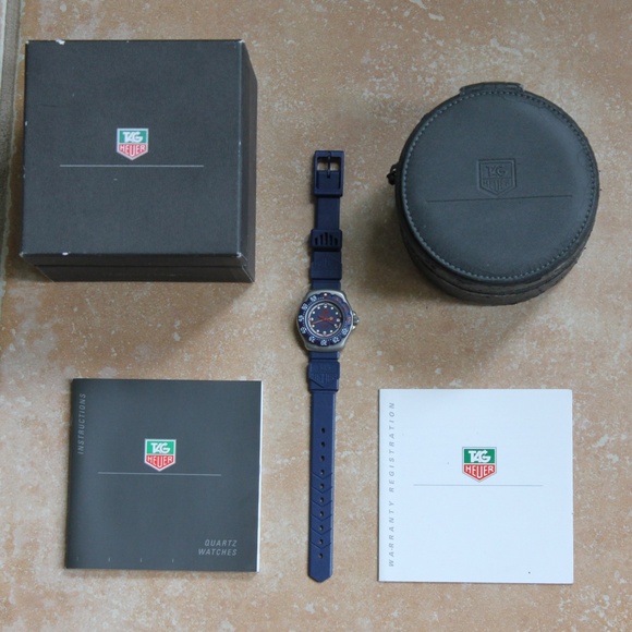 New Tag Heuer Formula 1 Womens Watch Blue Silver Red 370.508 NOS Mint WA1410 - Picture 2 of 8
